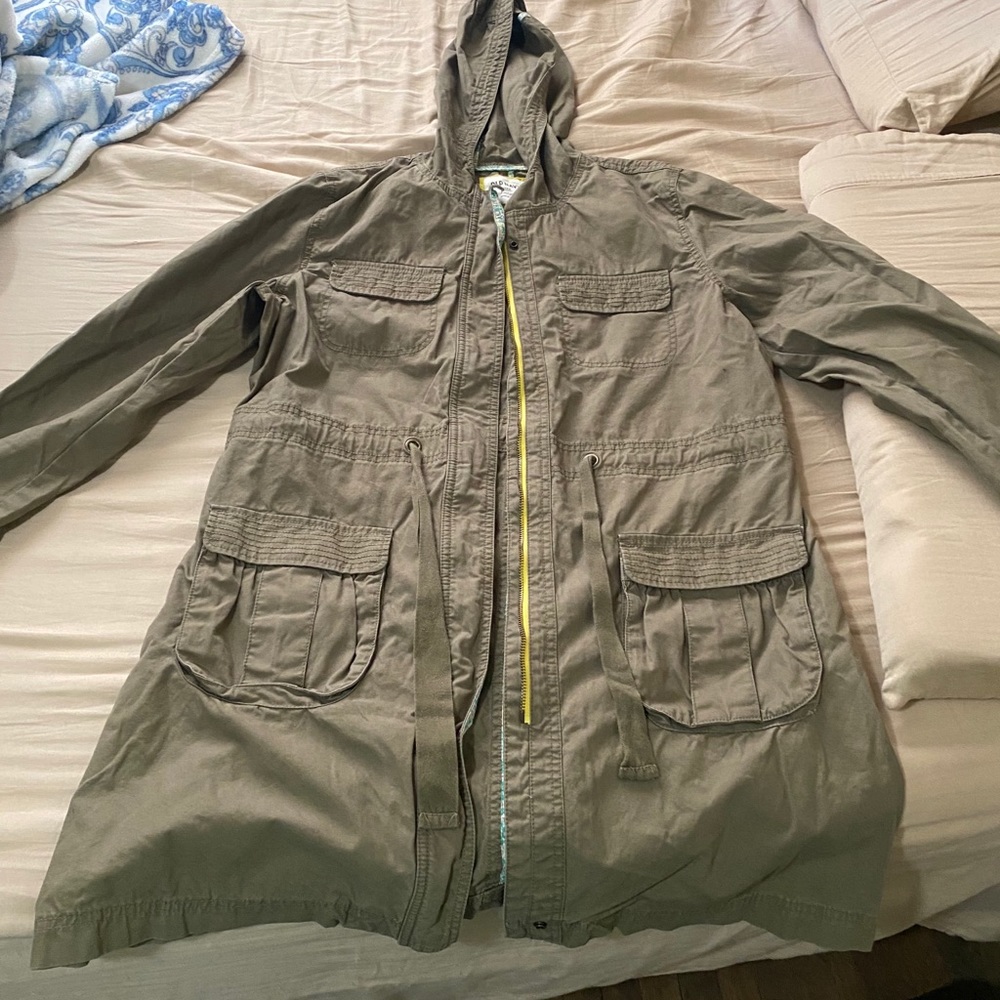 Green utility jacket